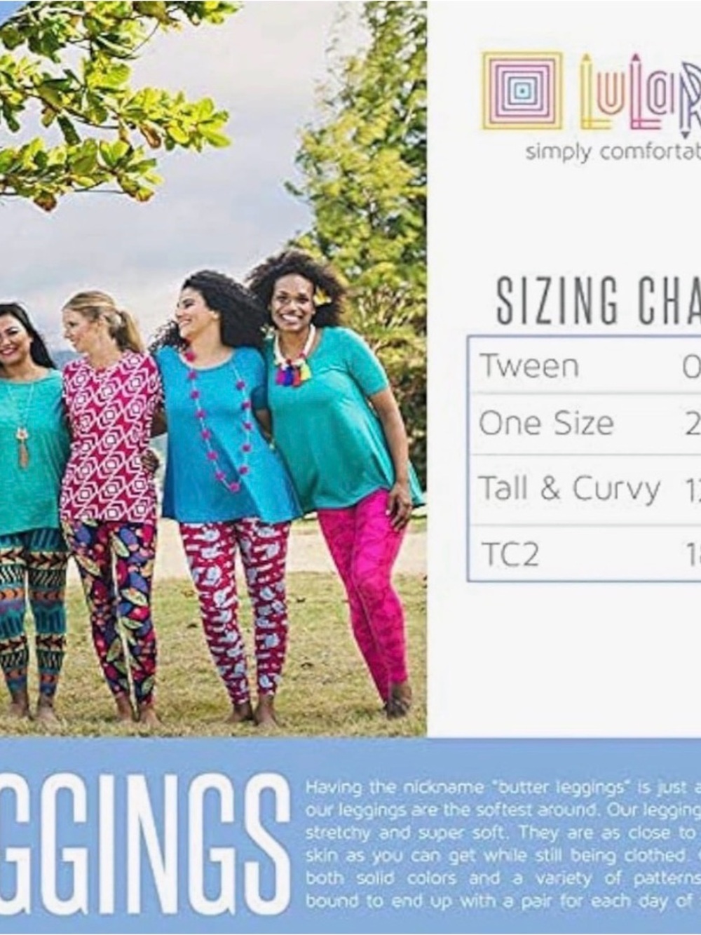 LuLaRoe Women’s Leggings in TC2 - Picture 4 of 4